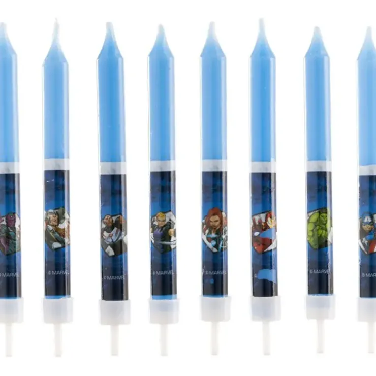 Cerf Dellier Bougie anniversaire Avengers (x 8)