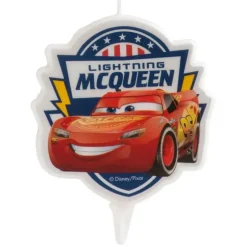 Cerf Dellier Bougie anniversaire Cars 7,5 cm