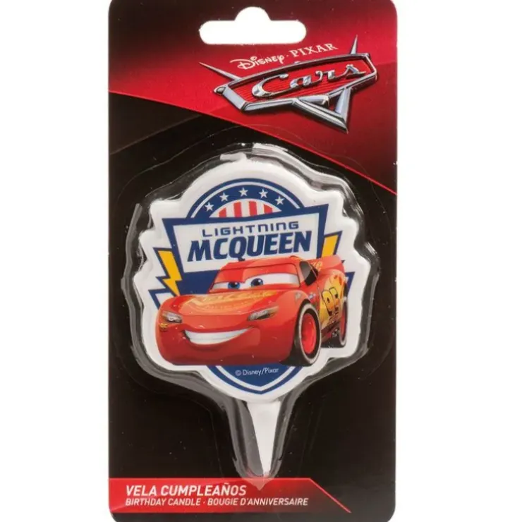Cerf Dellier Bougie anniversaire Cars 7,5 cm
