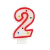 Cerf Dellier Bougie anniversaire chiffre Fiesta 2 New