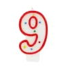 Cerf Dellier Bougie anniversaire chiffre Fiesta 9 Sale