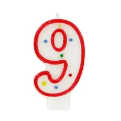 Cerf Dellier Bougie anniversaire chiffre Fiesta 9 Sale