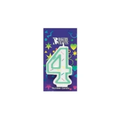 Cerf Dellier Bougie Anniversaire, chiffre 4 Hot