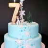 Cerf Dellier Bougie anniversaire dorée XXL chiffre 7