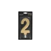 Cerf Dellier Bougie anniversaire dorée XXL chiffre 2 Online