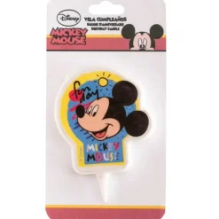 Cerf Dellier Bougie anniversaire Mickey 7,5 cm Hot