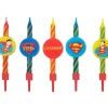 Cerf Dellier Bougie anniversaire Superman assorties (x10) Best