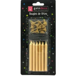 Cerf Dellier Bougie dorée (x 12) Online