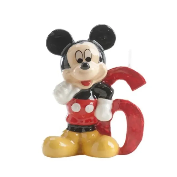 Cerf Dellier Bougie Mickey chiffre 6 Online