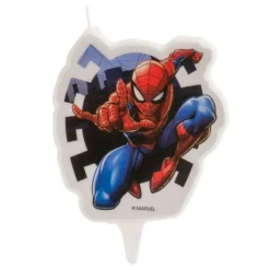 Cerf Dellier Bougie Spiderman 2D 7 cm New