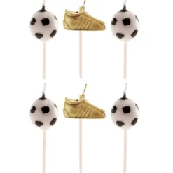 Cerf Dellier Bougies chaussures + ballons de football (x 6)