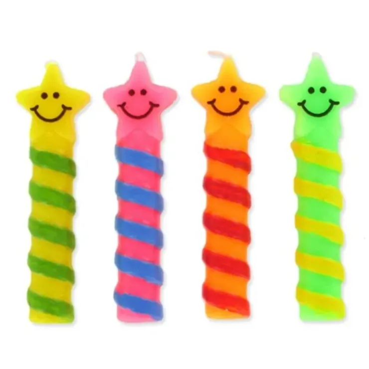 Cerf Dellier Bougies Smileys Etoiles (x 4) Outlet