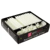 Cerf Dellier Bougies torsadées 8 cm et bobèches blanches (x 70) New