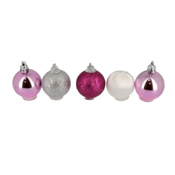 Cerf Dellier Boules de Noël sur pique assorties (x5) Hot