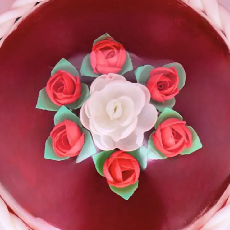 Cerf Dellier Boutons de rose rouge (x15) Online