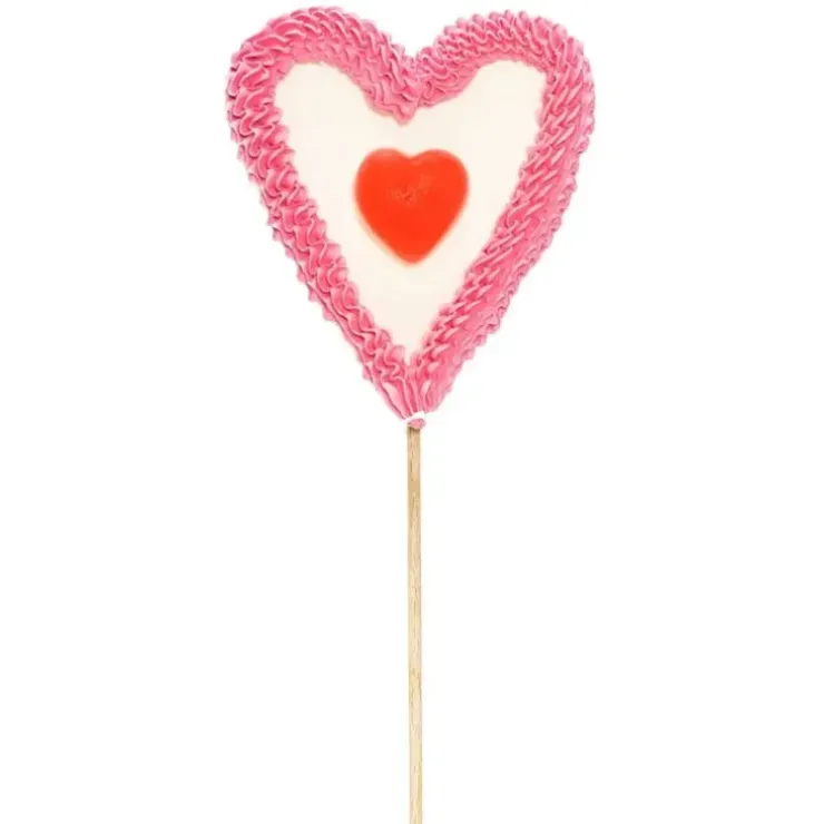 Cerf Dellier Brochette marshmallow coeur 60 g Hot