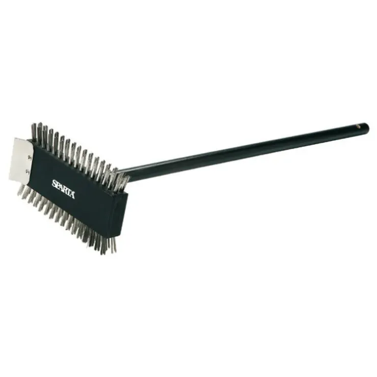 Cerf Dellier Brosse métallique avec long manche 20,5 cm Discount