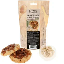 Cerf Dellier Cacahuètes pelées blanchies non grillées non salées 300 g Sale