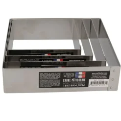 Cerf Dellier Cadre à mousse inox H 4,5 cm 24 x 24 cm Discount