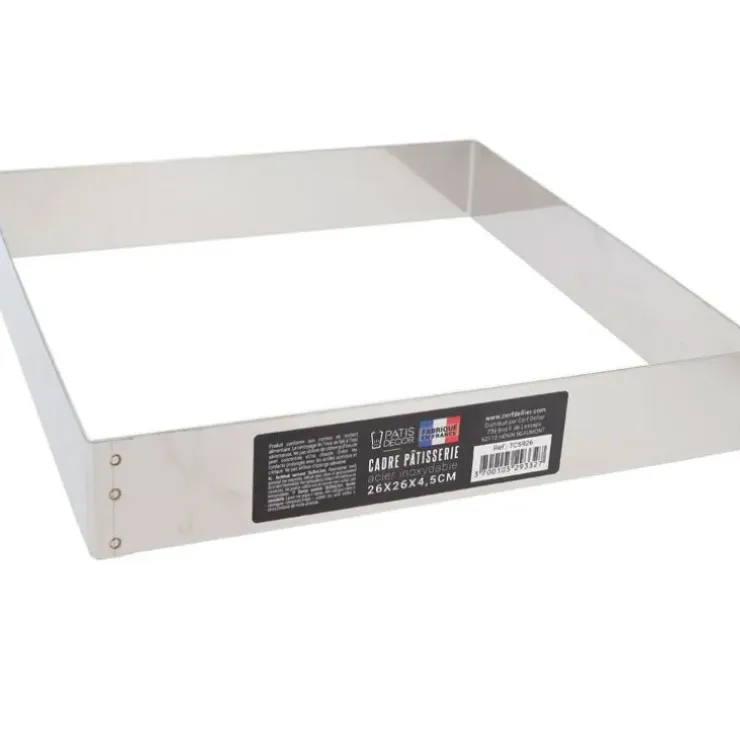 Cerf Dellier Cadre à mousse inox H 4,5 cm 26 x 26 cm Hot