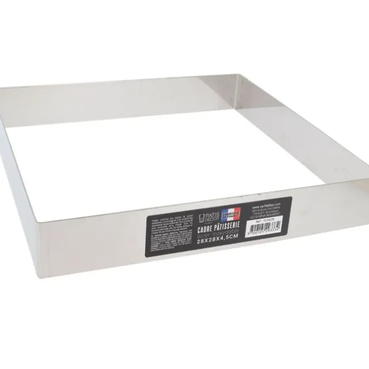 Cerf Dellier Cadre à mousse inox H 4,5 cm 28 x 28 cm Clearance