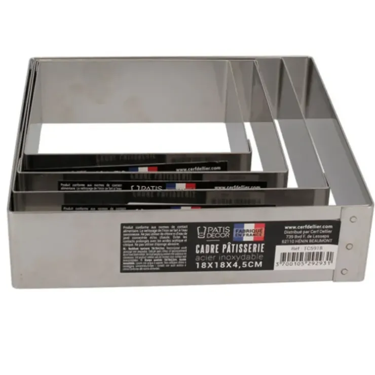 Cerf Dellier Cadre à mousse inox H 4,5 cm 28 x 28 cm Clearance