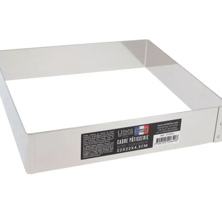 Cerf Dellier Cadre à mousse inox H 4,5 cm 22 x 22 cm Sale