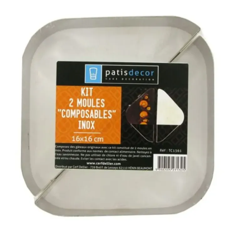 Cerf Dellier Cadre à patisserie modulable Twin 16 cm Clearance