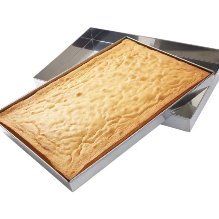 Cerf Dellier Caisse à génoise inox droite 59x39x6 cm Outlet