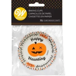 Cerf Dellier Caissette cupcake Halloween Happy Haunting Wilton (x75) Clearance