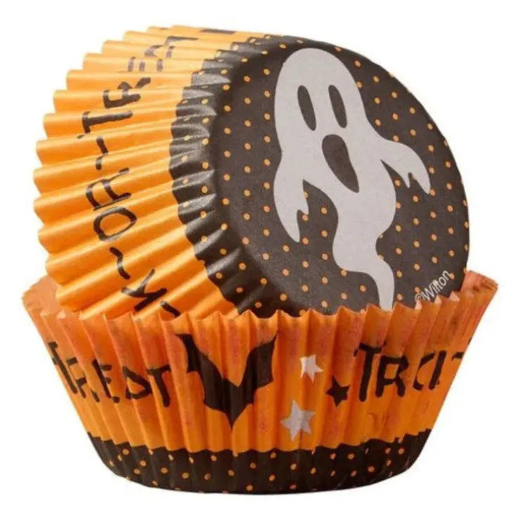 Cerf Dellier Caissette cupcake Halloween Fantôme Wilton (x75) Sale