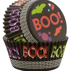Cerf Dellier Caissette cupcake Halloween Boo Wilton (x75)