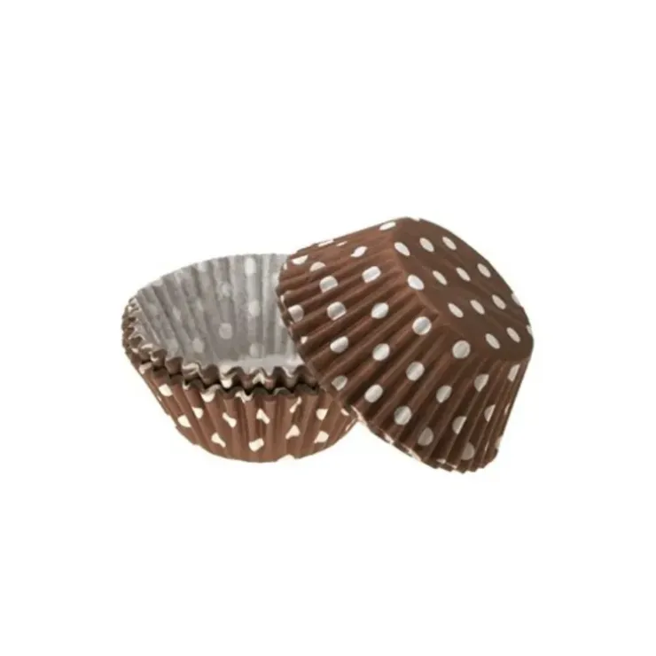 Cerf Dellier Caissettes cupcake chocolat à pois (x60) Clearance