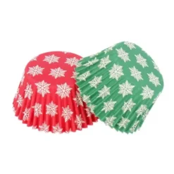 Cerf Dellier Caissettes cupcakes de cuisson "christmas green/red" (x16) Sale