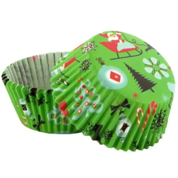 Cerf Dellier Caissettes cupcakes "Christmas" (x50) Hot