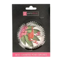 Cerf Dellier Caissettes cupcakes "Flamants roses" (x50) Sale