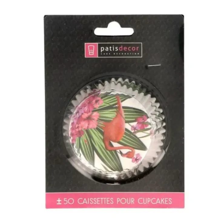 Cerf Dellier Caissettes cupcakes "Flamants roses" (x50) Sale