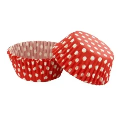 Cerf Dellier Caissettes cupcakes rouges à pois (x50) Online