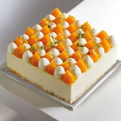 Cerf Dellier Cake drum carré argent 35 x 35 cm Best