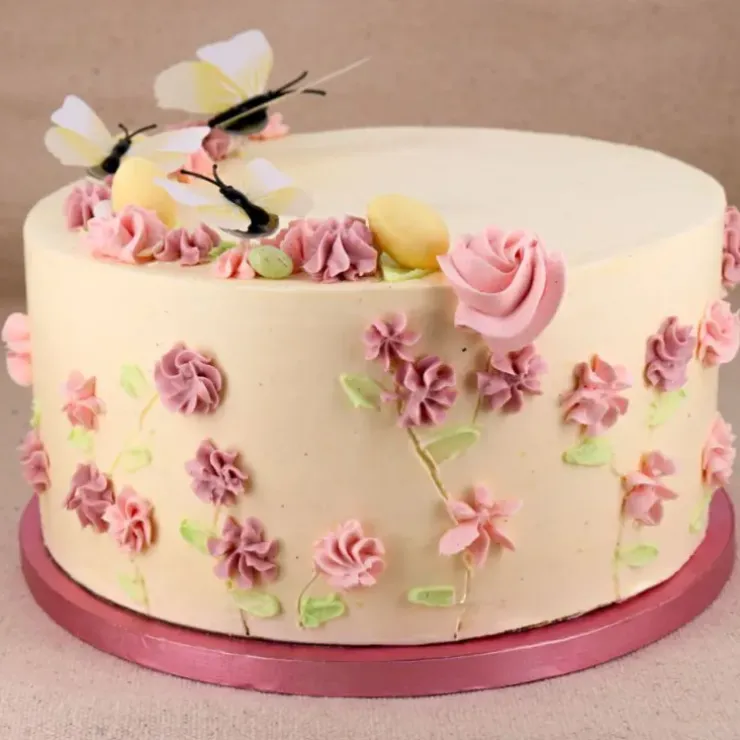 Cerf Dellier Cake Drum Rond Rose Ø 30 cm Sale