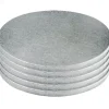 Cerf Dellier Cake Drums Ronds Argent Ø 25 cm (x5)
