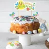 Cerf Dellier Cake topper assortis "Joyeuses Pâques" New