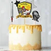 Cerf Dellier Cake topper assortis "Joyeux anniversaire" thème Chevaliers Best
