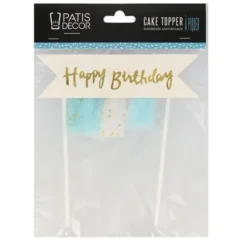 Cerf Dellier Cake topper banderole anniversaire Online