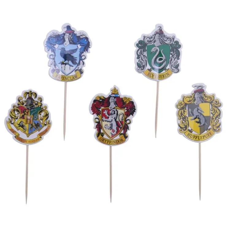 Cerf Dellier Cake topper blasons maisons Harry Potter (x6) Sale