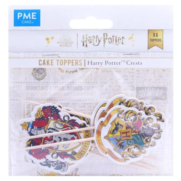 Cerf Dellier Cake topper blasons maisons Harry Potter (x6) Sale
