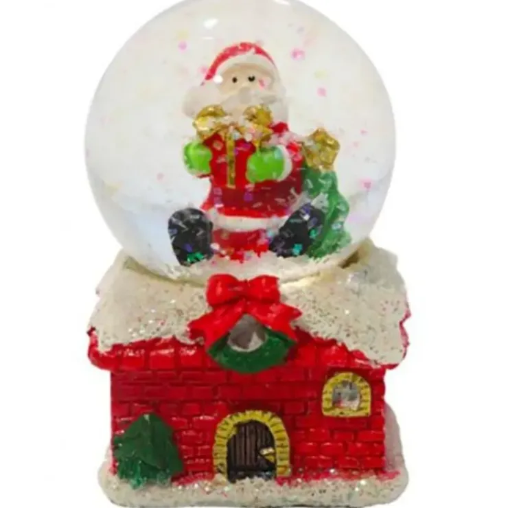 Cerf Dellier Cake Topper Boule à neige Père Noël Hot