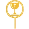 Cerf Dellier Cake topper Calice de communion Best