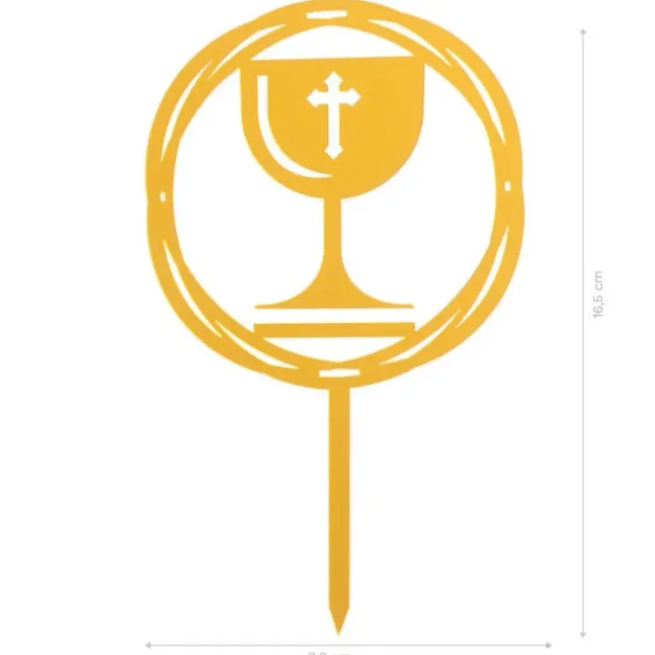 Cerf Dellier Cake topper Calice de communion Best