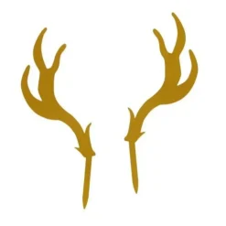 Cerf Dellier Cake Topper Cerf Dorés New